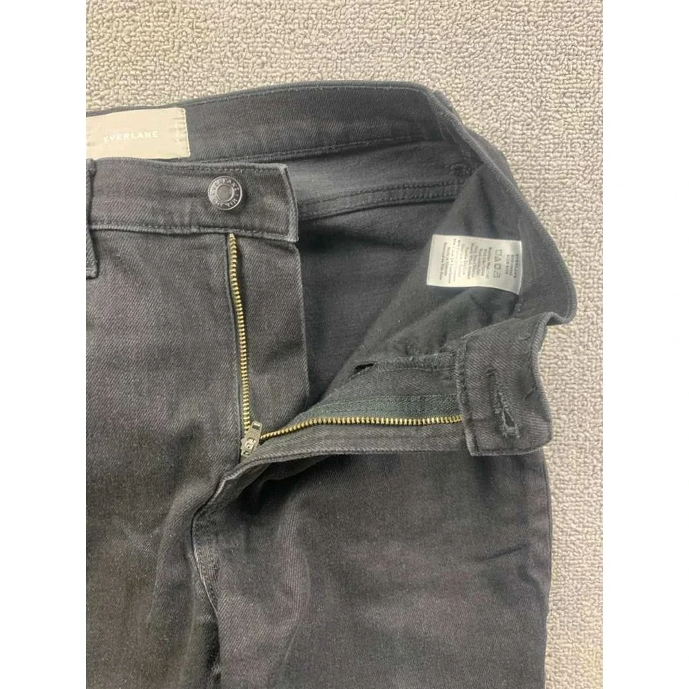 Everlane Jeans Women 28 Regular High Rise Skinny Black‎ Denim Stretch Modern